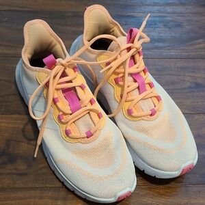 AdidasStylish Cream and Pink Sneakers